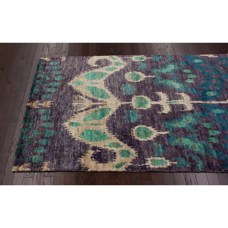 Tapis ikat Torrance Blanca, 7 pi 7,2 po x 9 pi 6 po