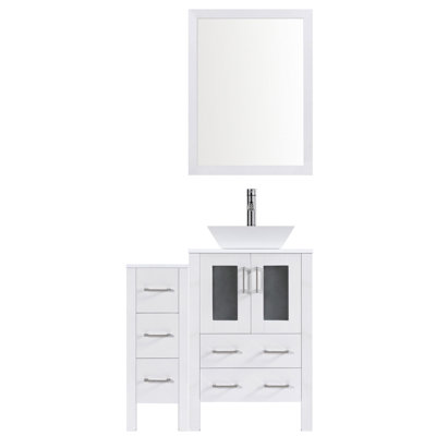 36'' Single Bathroom Vanity with Stone Top
