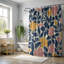Rideau de douche 1 pièce Wildflower Swirls-847187454