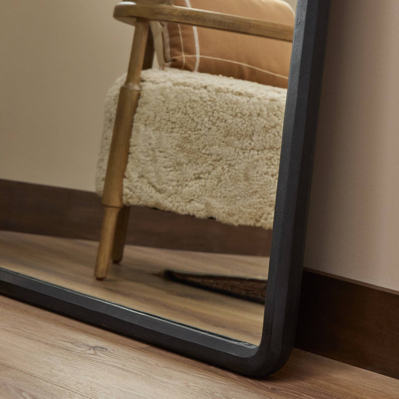 Prynne Mirror-Black Aluminum