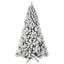 Arbre de Noël floqué pré-éclairé avec 650 lumières blanc chaud UL-941484614