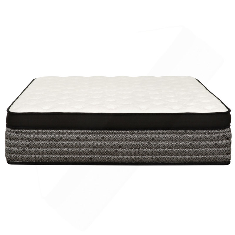 Plush 14" Queen Size Hybrid Mattress, Euro Top Gel-Memory Foam & Pocket Spring Mattress, Cooling Technology, Low Motion Tranfer