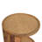 Solid Wood Close-Knit Corner End Table, Light Brown, Table