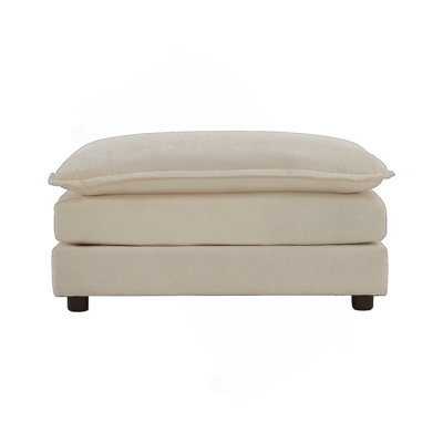 Ottoman Footrest to Combine with 2-Seater Sofa, 3-Seater Sofa, and 4-Seater Sofa (Only One Ottoman)