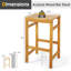 Ensemble de 2 tabourets de bar en bois d'acacia Winston Porter-1586436047