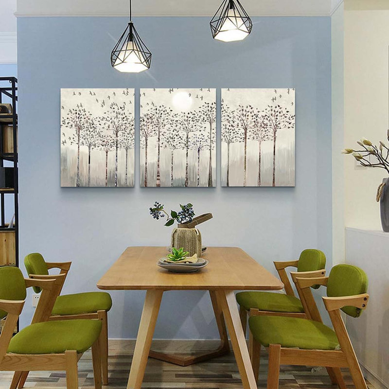 3 Piece Wrapped Canvas Print, 60 cm H x 120 cm W