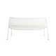 Hot Mesh 49'' Powder Coated Steel Outdoor Bench