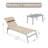 Outdoor Adjustable Backrest Leisure Recliner (Set of 2 Chairs with Table)-108837572