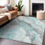 Tapis bleu sarcelle lavable à la machine intérieur / extérieur Cinead ACN1709-104723736