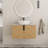 Caldicot 30'' Wall-Mounted Single Bathroom Vanity with Engineered Stone Top and Ceramic Vessel Sink-331336611-319965499