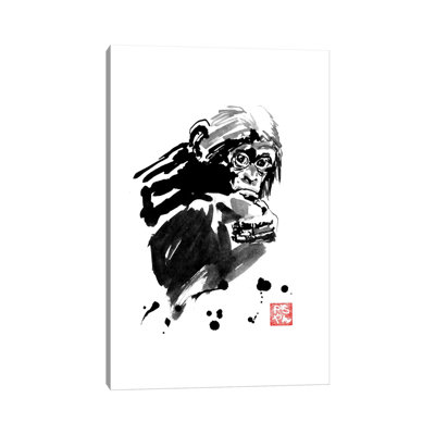 Monkey by Péchane - Wrapped Canvas Print