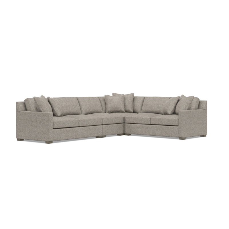 Kelsey Sectional, Tan Polyester