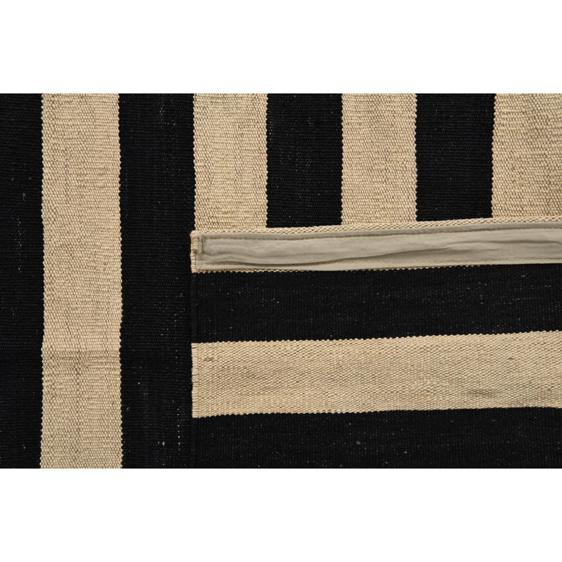 Tapis noir et blanc Jessen