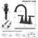 Centerset 2-handle Bathroom Faucet with Drain Assembly