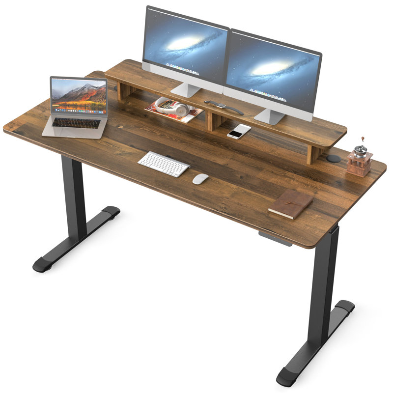Salzer 160cm W Height Adjustable Rectangular Standing Desk