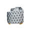 Causeuse Chesterfield 71,5 po en velours capitonné avec 2 coussins et pieds en métal-1781647740