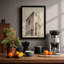 Concrete Tower Study Industrial - Framed Print-348267807-348267800