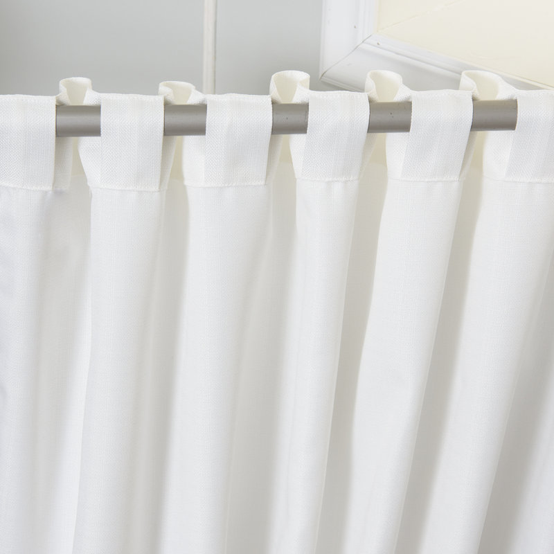 Ciaris Semi Sheer Curtain Pair, Black, 52" W x 84" L
