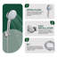 Adjustable 8" High Pressure Dual Shower Head with 9-Spray Handheld Shower-119478408