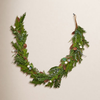 69" Cypress Pinecone Garland