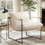Chaise d'appoint rembourrée l 29 po avec structure en métal-60719352