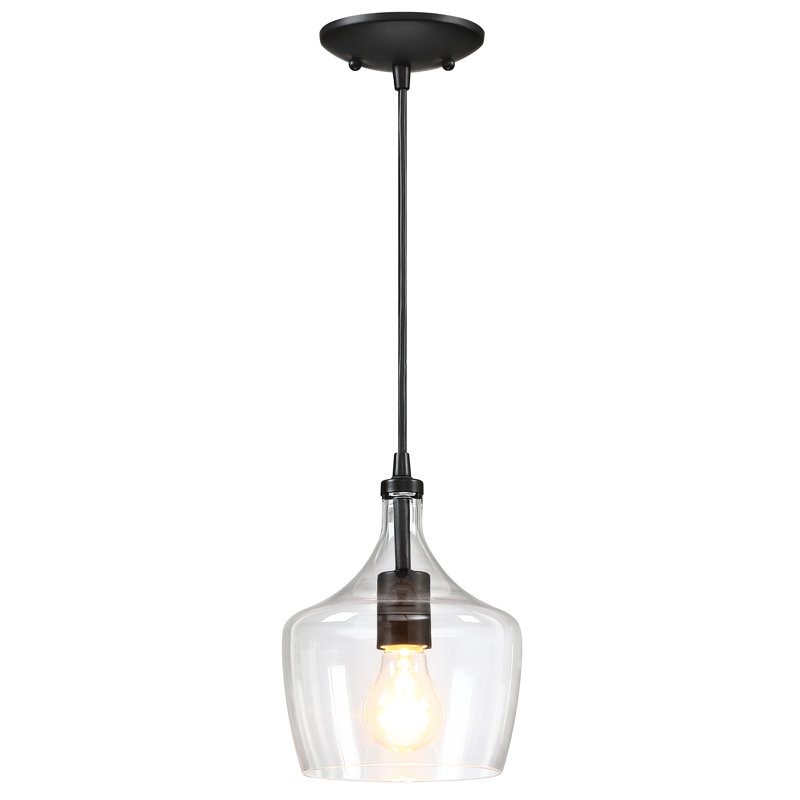 Mincey 1- Light Kitchen Island Teardrop Pendant