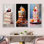 «Popart Cake Dessert - Desserts», ensemble de 4 reproductions d'art sur toile