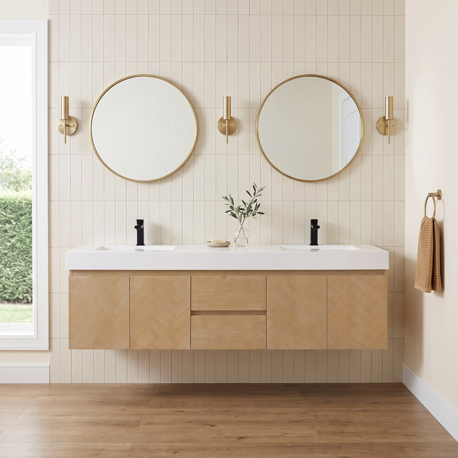 Ventura 72" Double Bathroom Vanity