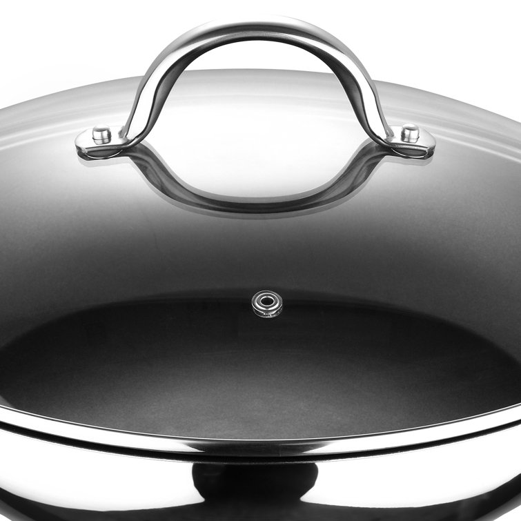 Bergner 12 Piece Stainless Steel Non Stick Cookware Set Silver