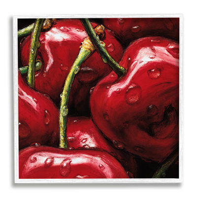 " Juicy Red Cherries Close Up " by Alma'ch