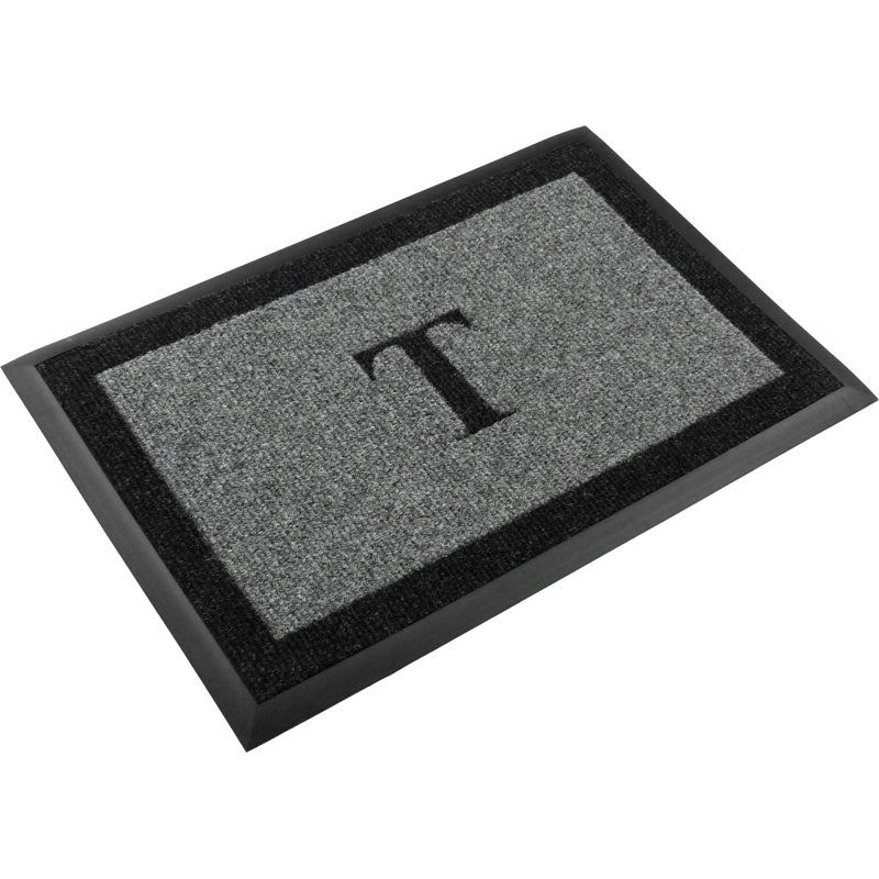 Tapis d'extérieur antidérapant Asai, Gris, T, l 24 po x L 48 po