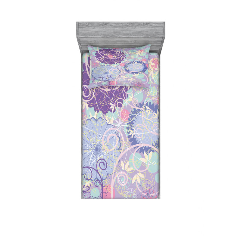 Ensemble de draps Spring Nature, Ensemble de draps pour lit simple avec drap-housse