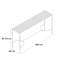 Tillie 160cm Glass Top Console Table-14907071