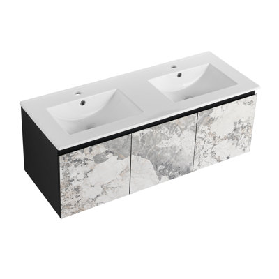 Meuble-lavabo flottant mural