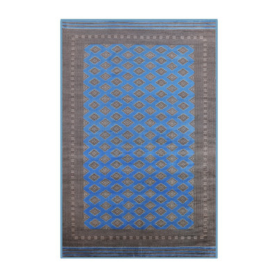 Tapis bleu / gris Galilea