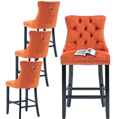 Yes Bar Stool with Solid Wood Frame
