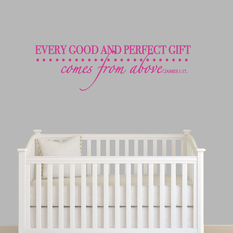 Jobe Text & Numbers Wall Decal, Hot Pink