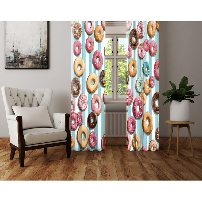 Semi Sheer Curtain Pair, 20" W x 82" L