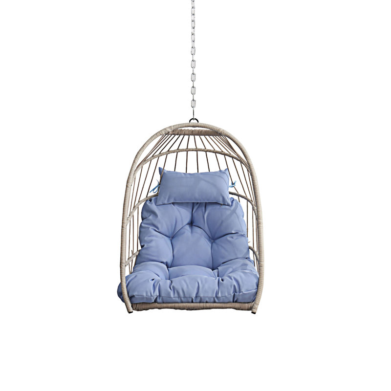Chaise suspendue en PE pour l'extérieur, Mauve