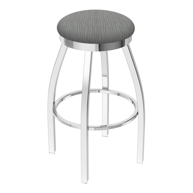 Tabouret pivotant80280 Misha, Tissu - alpin graphique, Chrome, Très grand (siège d'une hauteur de 36 po)