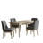 Julia 5-Piece Farmhouse Four Leg Dining Set-1238498050-1238498054
