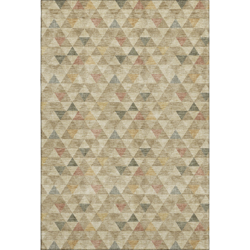 Premium Machine Washable Cerrito Beige Rug, Rectangle 8' x 10'