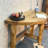 Retro Solid Wood Console Cabinet