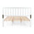 Stella Solid Wood Slat Bed,Queen, White