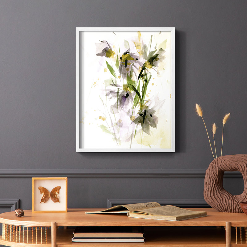 «After Rain IV», reproduction encadrée - bois massif, Blanc, H 10 po x l 8 po