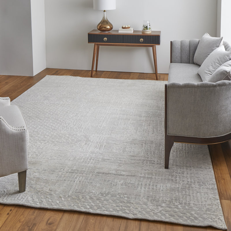 Eastfield Abstract Area Rug in Ivory, Rectangle 12' x 15'