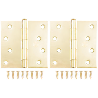 Charnières de porte 4 po, coin carré