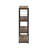 Weathered Oak And Black Bookcase For Displaying Storing In Your Home Rustic 3-Shelf With Decorative Touch