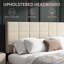 Upholstered Bed Frame with Headboard-1273290725