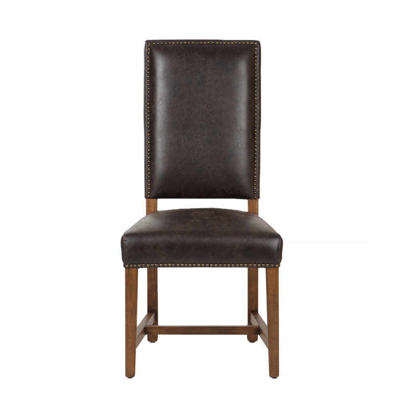 Darcy Leather Dining Chair, Dark Brown